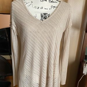 LADIES SHEER BEIGE DRESS TOP